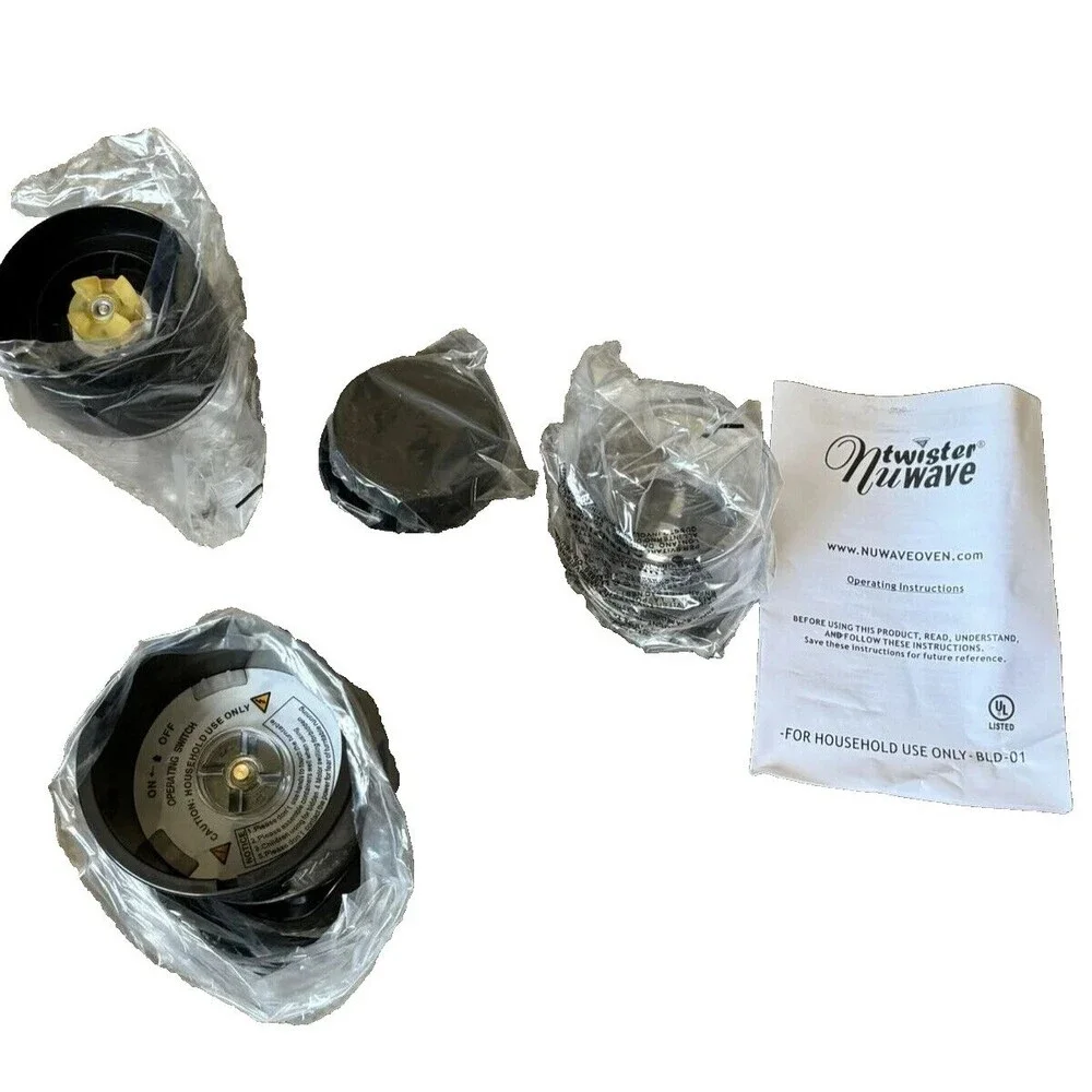 Nuwave Twister 7 Piece Multi Purpose Mini Blender Black  As Seen on TV NEW Home